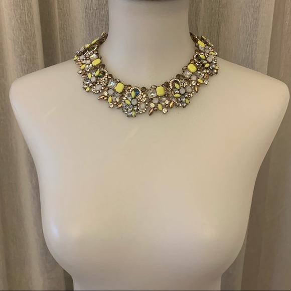 Statement Necklace Gold Multicolor - Picture 7 of 10